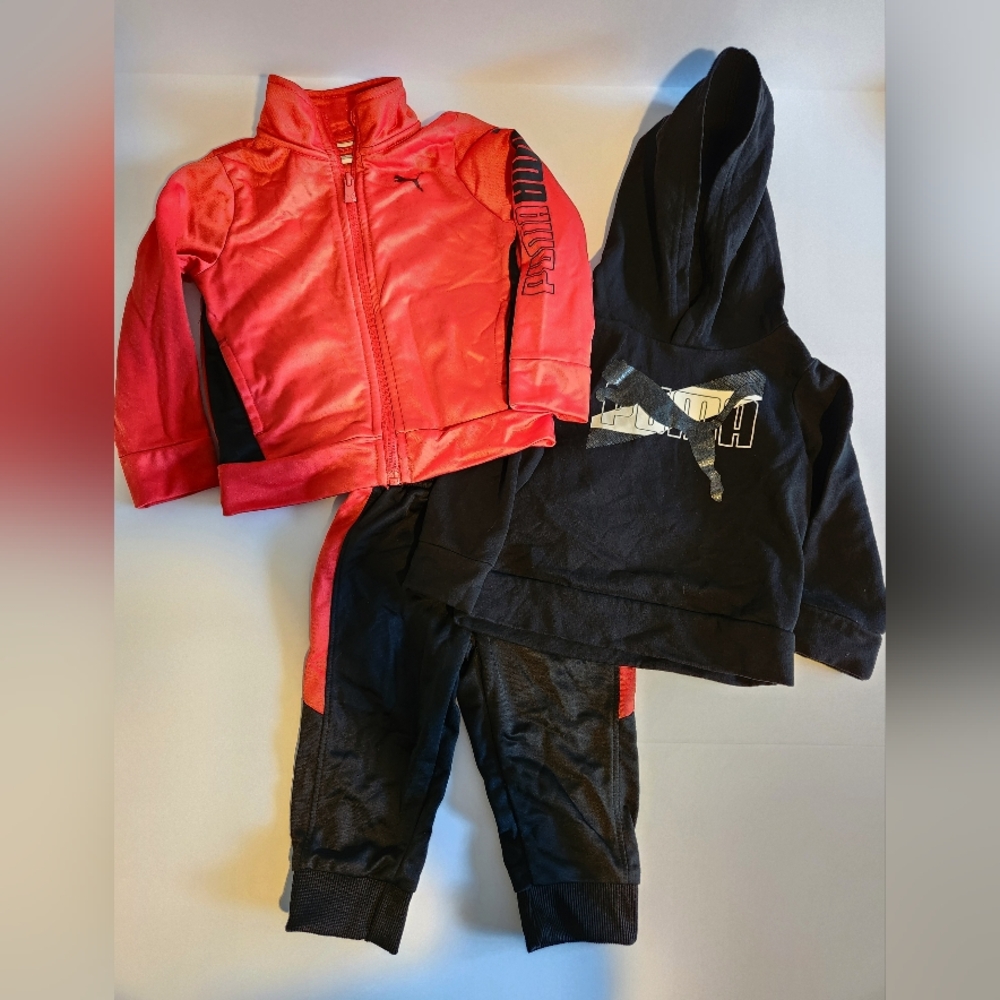 Puma Kids Red and Black Costume Set